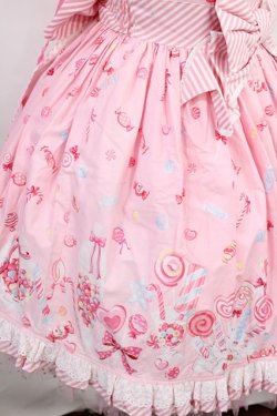 画像5: Angelic Pretty / MIRACLECANDYドットチュールジャンパースカート Free ピンク H-25-08-05-1007-AP-OP-NS-ZH
