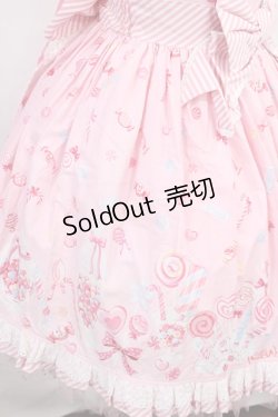 画像5: Angelic Pretty / MIRACLECANDYドットチュールジャンパースカート Free ピンク H-25-08-05-1007-AP-OP-NS-ZH