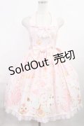 Angelic Pretty / Wonder Cookieビスチェ風ジャンパースカート Free ピンク H-25-08-05-1008-AP-OP-NS-ZH