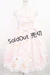 Angelic Pretty / Wonder Cookieビスチェ風ジャンパースカート Free ピンク H-25-08-05-1008-AP-OP-NS-ZH