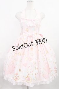 Angelic Pretty / Wonder Cookieビスチェ風ジャンパースカート Free ピンク H-25-08-05-1008-AP-OP-NS-ZH