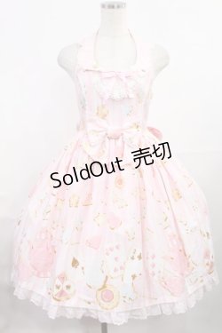 画像1: Angelic Pretty / Wonder Cookieビスチェ風ジャンパースカート Free ピンク H-25-08-05-1008-AP-OP-NS-ZH