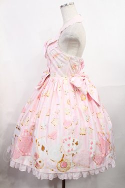 画像2: Angelic Pretty / Wonder Cookieビスチェ風ジャンパースカート Free ピンク H-25-08-05-1008-AP-OP-NS-ZH