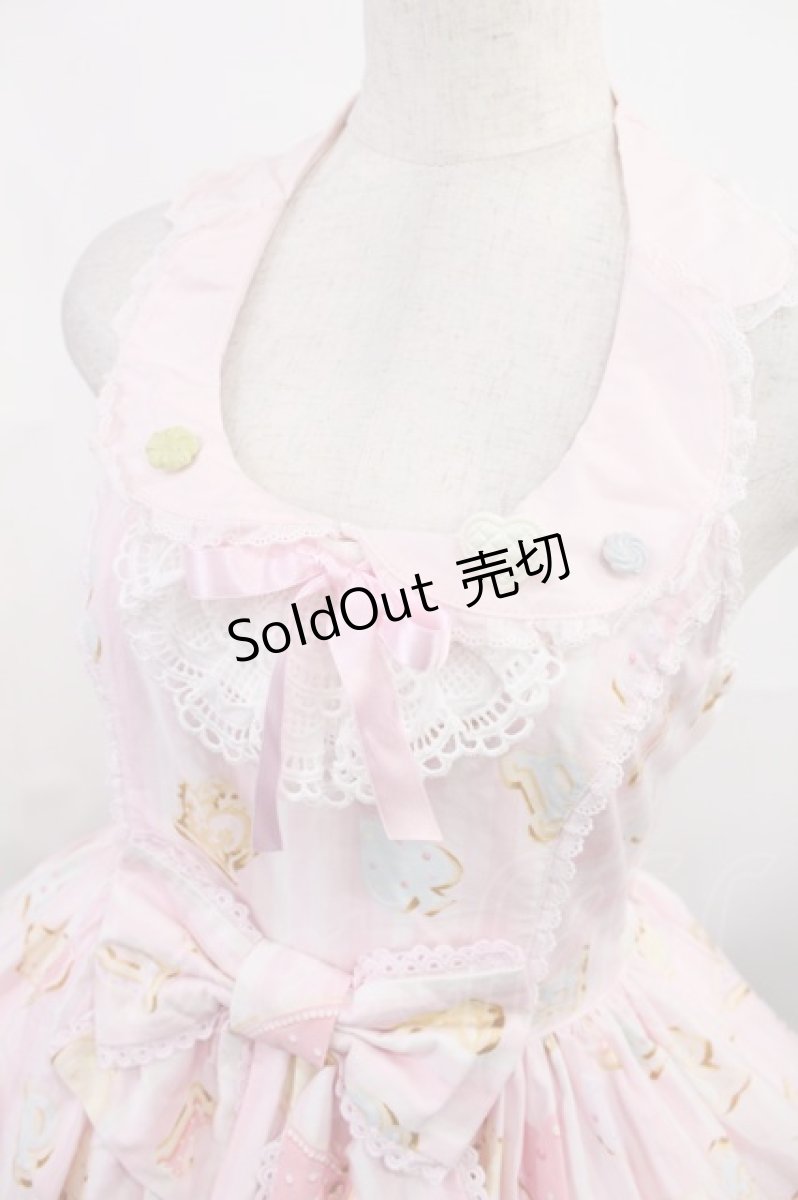 画像5: Angelic Pretty / Wonder Cookieビスチェ風ジャンパースカート Free ピンク H-25-08-05-1008-AP-OP-NS-ZH (5)