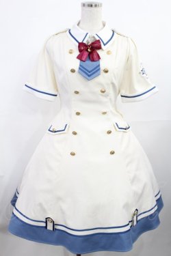 画像1: Amavel / Admiral Embemミリタリーワンピース Free アイボリー H-25-08-05-1012-CA-OP-NS-ZH