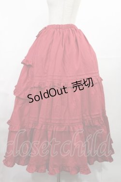 画像2: Chalmiere / クラシックコットンスカート M レッド H-25-08-05-1002-LO-SK-NS-ZH