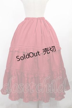 画像3: Chalmiere / クラシックコットンスカート M レッド H-25-08-05-1002-LO-SK-NS-ZH