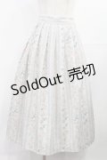 an another angelus / ストライプアンティークローズ柄スカート Free IVORY×PK H-25-08-05-1015-CA-SK-NS-ZH