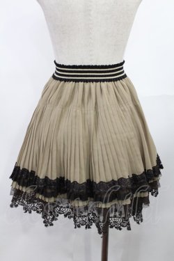 画像2: axes femme / シフォンプリーツスカート M ベージュ H-25-08-05-1016-AX-SK-NS-ZH