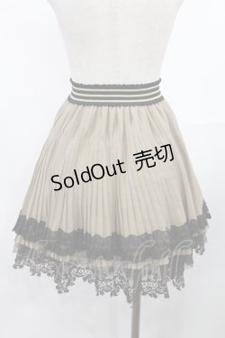 画像2: axes femme / シフォンプリーツスカート M ベージュ H-25-08-05-1016-AX-SK-NS-ZH