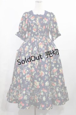 画像1: axes femme kawaii / クラシックベリーワンピース M ネイビー H-25-08-05-1003-AX-OP-NS-ZH