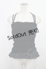 BABY,THE STARS SHINE BRIGHT / シャーリングキャミソール Free ブラック H-25-08-05-1020-BA-TO-NS-ZH