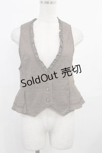 axes femme / ジャガードベスト M ブラウン H-25-08-05-1021-AX-TO-NS-ZH