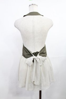 画像2: axes femme / シフォン切替ベスト M カーキ H-25-08-05-1022-AX-TO-NS-ZH