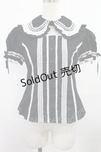 Angelic Pretty / つけ襟付きブラウス Free ブラック H-25-08-05-1025-AP-BL-NS-ZH
