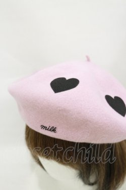画像2: MILK / Marieハートベレー  ピンク H-25-08-05-001-ML-AC-KB-ZH