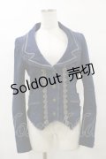 Ozz Croce / プリント切替ジャケット  ネイビー H-25-08-05-009-OO-JA-KB-ZH