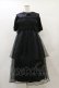 画像1: Candy Stripper / SHEER SHIRRING DRESS 2 ブラック×ブラック H-25-08-05-067-PU-OP-KB-ZH (1)