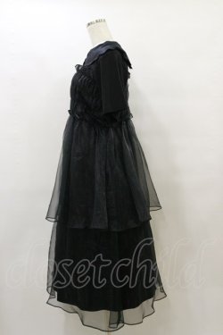 画像3: Candy Stripper / SHEER SHIRRING DRESS 2 ブラック×ブラック H-25-08-05-067-PU-OP-KB-ZH