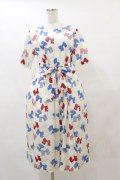 Jane Marple / Anniversary ribbonsマリンカラードレス M オフ H-25-08-05-070-JM-OP-KB-ZH
