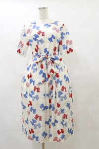 Jane Marple / Anniversary ribbonsマリンカラードレス M オフ H-25-08-05-070-JM-OP-KB-ZH