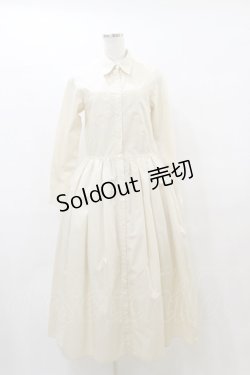 画像1: MILK / ロングシャツDress  ベージュ H-25-08-05-072-ML-OP-KB-ZH
