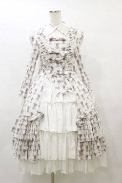 画像1: ATELIER PIERROT / Rosy Bouquet Dress size1 ライトグレー H-25-08-05-073-EL-OP-KB-ZH