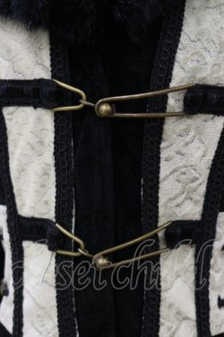 画像4: Rozen Kavalier / 異素材切替ファーカラーコート  黒×緑 H-25-08-05-012-OO-CO-KB-ZT-C068