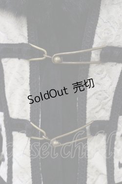 画像4: Rozen Kavalier / 異素材切替ファーカラーコート  黒×緑 H-25-08-05-012-OO-CO-KB-ZTC068