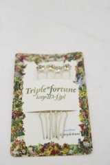 Triple fortune / ボンネットピン  シルバー H-25-08-05-003-EL-AC-KB-ZH