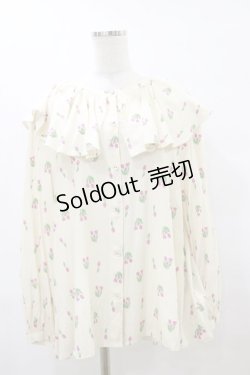 画像1: Candy Stripper / CHULIP VOLUME COLLARブラウス 2 アイボリー H-25-08-05-016-PU-BL-KB-ZH