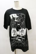 LISTEN FLAVOR / タロットBIG Tシャツ  ブラック H-25-08-05-024-PU-TO-KB-ZH