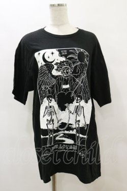 画像1: LISTEN FLAVOR / タロットBIG Tシャツ  ブラック H-25-08-05-024-PU-TO-KB-ZH