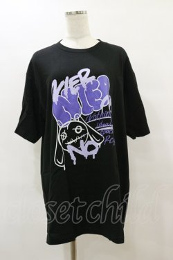 画像1: NieR Clothing / プリントCOTTON CUTSEW XL 黒 H-25-08-05-025-PU-TO-KB-ZH