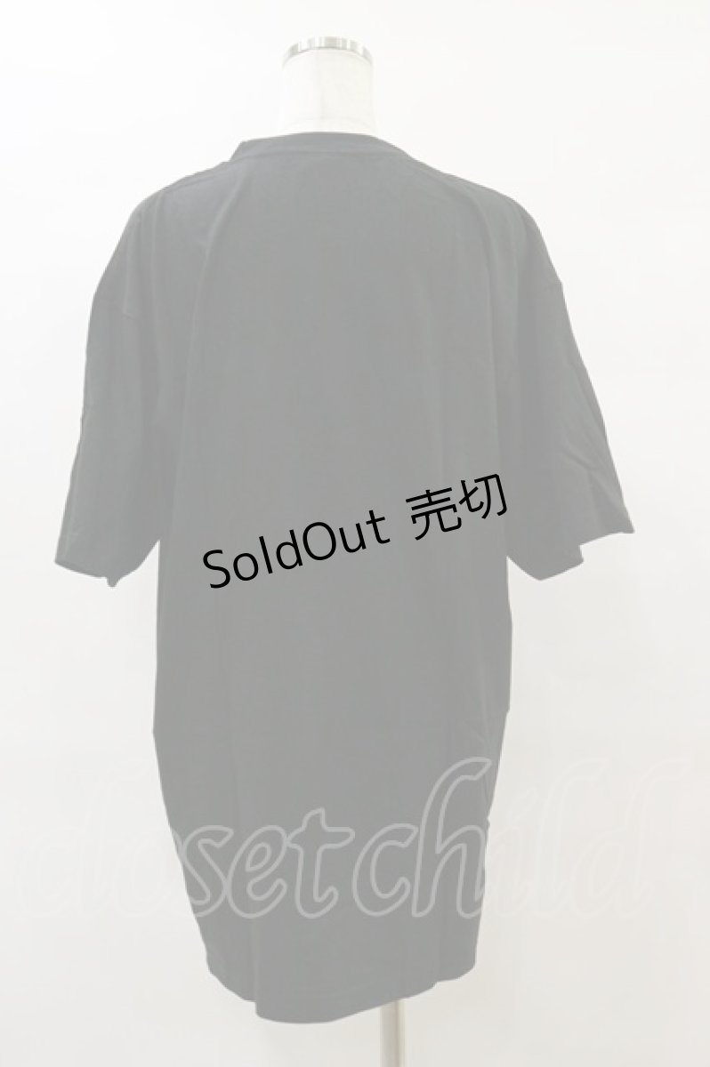 画像2: NieR CLOTHING / プリントCOTTON CUTSEW XL 黒 H-25-08-05-025-PU-TO-KB-ZH (2)