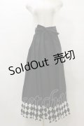 Despair / ダイヤ柄切り替え袴  黒 H-25-08-05-037-GO-SK-KB-ZH