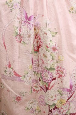 画像4: Innocent World / Japanese Butterflyティアードジャンパースカート M ピンク H-25-08-06-028-IW-OP-NS-ZH