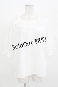m petit by misako / NINA'Sコラボブラウス L オフ H-25-08-06-029-LO-BL-NS-ZH
