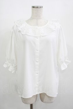 画像1: m petit by misako / NINA'Sコラボブラウス L オフ H-25-08-06-029-LO-BL-NS-ZH