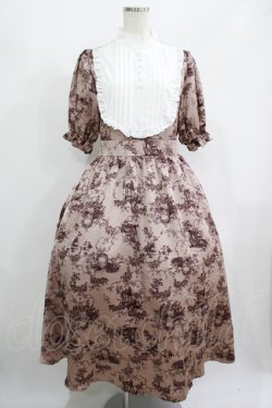 画像1: m petit by misako / トワルドジュイワンピース L ピンク H-25-08-06-004-LO-OP-NS-ZH
