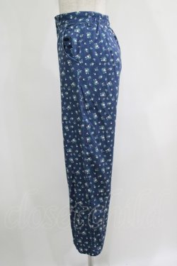 画像2: Fi.n.t / 小花柄ストレートパンツ Free BLUE H-25-08-06-036-CA-PA-NS-ZH