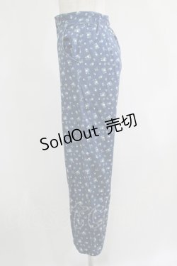 画像2: Fi.n.t / 小花柄ストレートパンツ Free BLUE H-25-08-06-036-CA-PA-NS-ZH