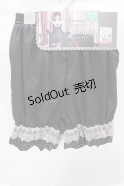 画像1: Fairy's Bouquet / CLK*サテンドロワーズ L~LL ブラック H-25-08-06-041-PU-PA-NS-ZH