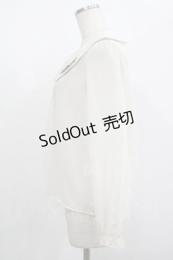 画像2: Fi.n.t / いちご刺繍ブラウス Free オフ H-25-08-06-048-CA-BL-NS-ZH
