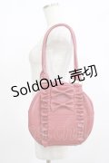 axes femme kawaii / ツインリボンラウンドバッグ  レッド H-25-08-06-054-AX-BG-NS-ZH