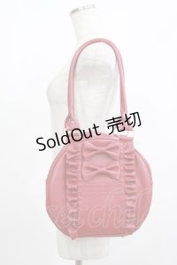 axes femme kawaii / ツインリボンラウンドバッグ  レッド H-25-08-06-054-AX-BG-NS-ZH