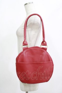 画像2: axes femme kawaii / ツインリボンラウンドバッグ  レッド H-25-08-06-054-AX-BG-NS-ZH