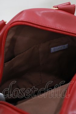 画像3: axes femme kawaii / ツインリボンラウンドバッグ  レッド H-25-08-06-054-AX-BG-NS-ZH
