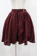 axes femme / 総柄スリットスカート/美女と野獣 M ボルドー H-25-08-06-1035-AX-SK-NS-ZH