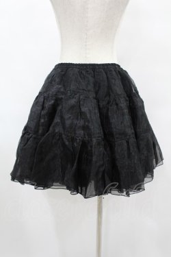 画像2: axes femme kawaii / ボリュームオーガンジーパニエ Free ブラック H-25-08-06-1038-AX-SK-NS-ZH